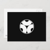 糸輪に三つ割り蛇の目 ポストカード (正面/裏面)