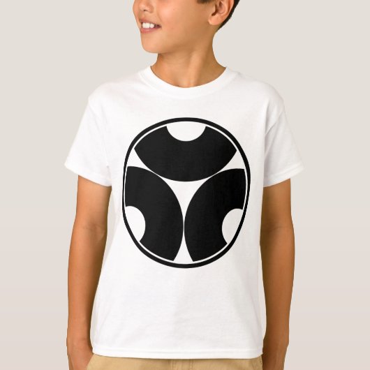 糸輪に三つ割り蛇の目 Tシャツ (正面)