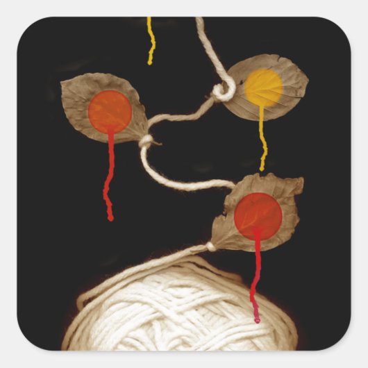 糸開花2013 スクエアシール (正面)