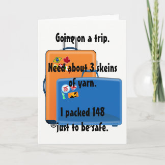 糸、グリーティングカード、ニット用ノートカード カード