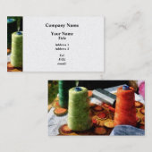 糸-プラチナの大きいスプール 名刺 (正面/裏面)