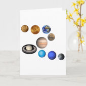 系内の9個の惑太陽の星 カード (黄色い花)