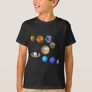 系内の9個の惑太陽の星 Tシャツ