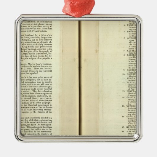 系図を、歴史的、年代完了して下さい メタルオーナメント (正面)