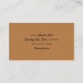 系図墓地の秋 名刺 (裏面)