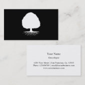 系図学のためのGenealogistの名刺のテンプレート 名刺 (正面/裏面)