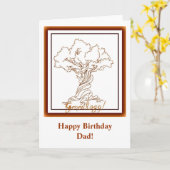 系図学のツイスト付きファミリツリー カード (黄色い花)