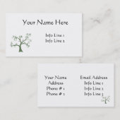 系図学のプロフィールカードテンプレート 名刺 (正面/裏面)