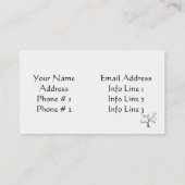 系図学のプロフィールカードテンプレート 名刺 (裏面)