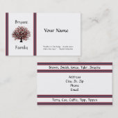 系図学のプロフィールカード 名刺 (正面/裏面)