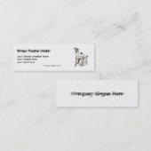 系図学の名刺、… スキニー名刺 (正面/裏面)