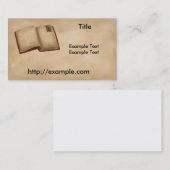 系図学の本 名刺 (正面/裏面)