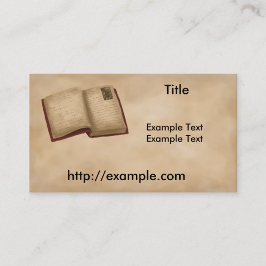 系図学の本 名刺 (正面)