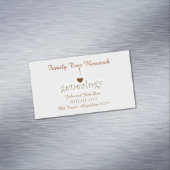 系図学の研究者のテンプレート マグネット名刺 (インサイチュ)