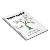 系図学の調査の手形仕訳帳 ノートブック (右側)