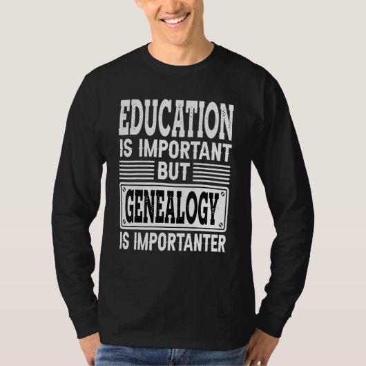 系図学は重要 – 祖先の遺伝学Hito Tシャツ (正面)