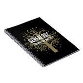 系図学スパイラルバインドノートブック（黒） ノートブック (右側)