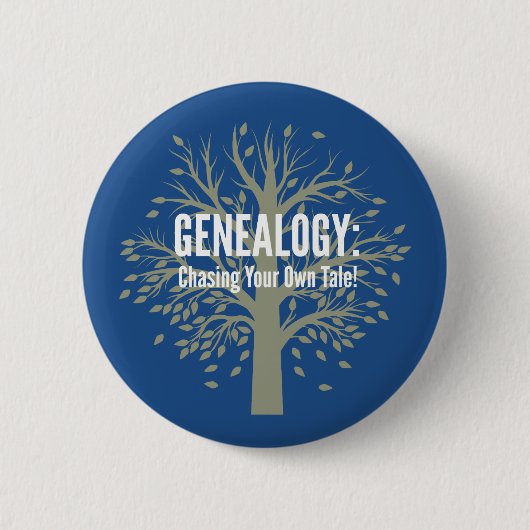 系図学ボタン(青) 缶バッジ (正面)