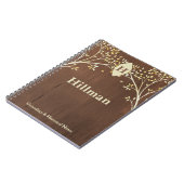 系図学レコードファミリーツリー祖先リーフのノート ノートブック (左側)