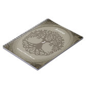 系図学レコード家族の木の祖先ブラウンブック ノートブック (左側)