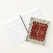 系図学レッドホワイト ノートブック (内部)