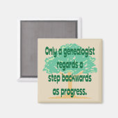 系図学一歩後ろへ進む マグネット (正面/裏面)