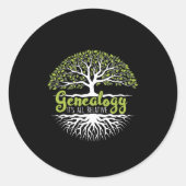 系図学家族歴史家遺伝学者贈与 ラウンドシール (正面)