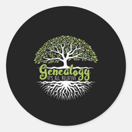 系図学家族歴史家遺伝学者贈与 ラウンドシール (正面)