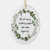 系図学引用文ファミリーヒストリークリスマスオーナメント セラミックオーナメント (右)