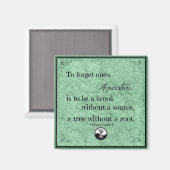 系図学忘れの引用文 マグネット (正面/裏面)