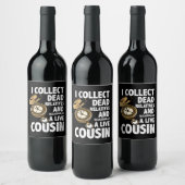 系図学歴史家Iが死者の親族を収集おもしろい ワインラベル (ボトル)