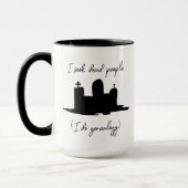 系図学死んだ人々を求める マグカップ (左)