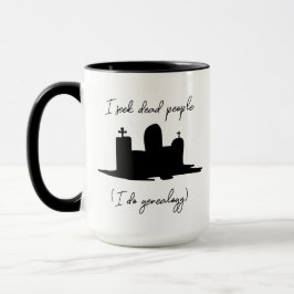 系図学死んだ人々を求める マグカップ