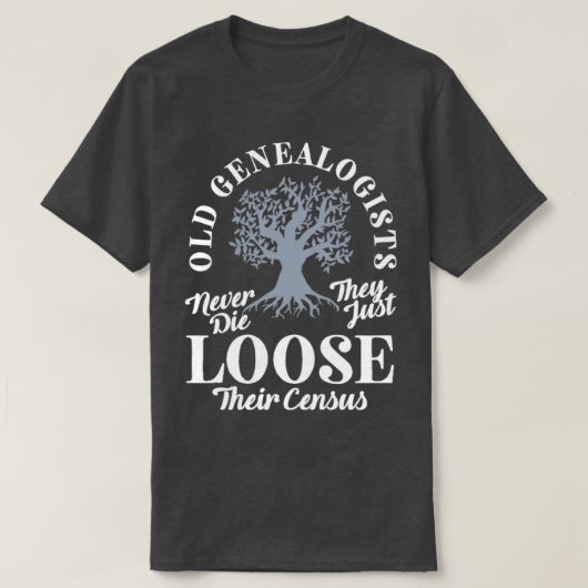 系図学系図系古系図学者 Tシャツ (デザイン正面)