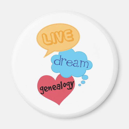 系図学者への贈与 マグネット (正面)