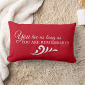 系図学装飾用クッション(赤) ランバークッション (ブランケット)