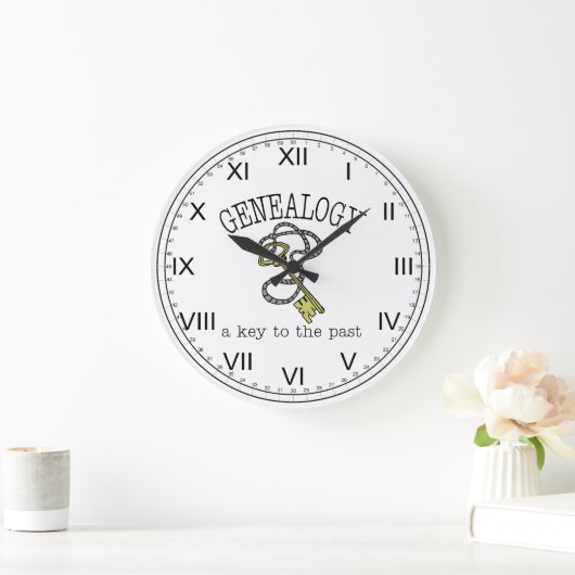 系図学過去への鍵 ラージ壁時計 (ホーム)