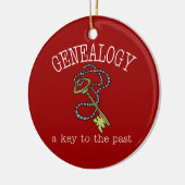 系図学過去オーナメントへの鍵 セラミックオーナメント (左)