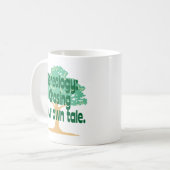 系図学: あなた自身の物語の追跡 コーヒーマグカップ (正面左)