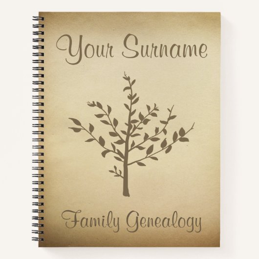 系図学 ノートブック (正面)