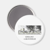 系図学：深刻な病気 マグネット (正面/裏面)