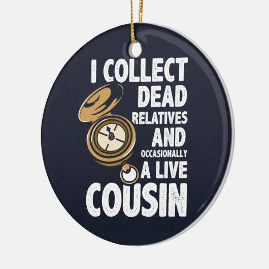 系図家が亡くなった親族を収集 セラミックオーナメント (左)