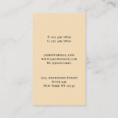 系図家系図ベージュ 名刺 (裏面)