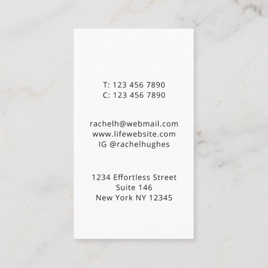 系図家系図 名刺 (裏面)