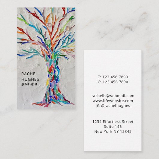 系図家系図 名刺 (正面/裏面)