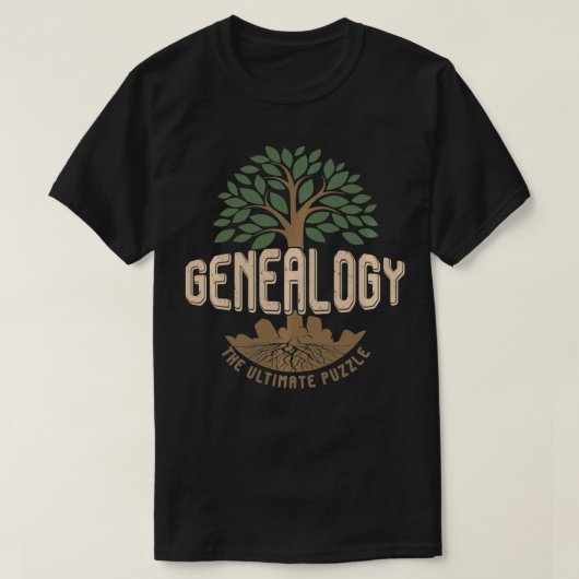 系図家系歴史家系図学アルティマット Tシャツ (デザイン正面)