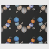 系惑星太陽の ラッピングペーパー (フラット)