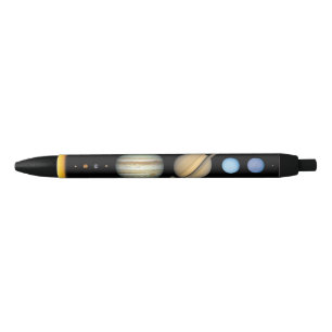 系惑星太陽の 黒ボールペン