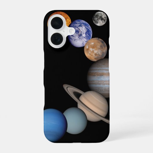 系惑星太陽の iPhone 16ケース (裏面)