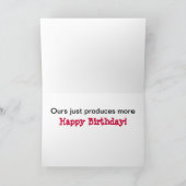 系譜のおもしろいなバースデー・カード カード (内部)